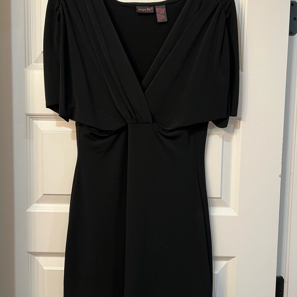 Shape FX Classic Black V neck blouse